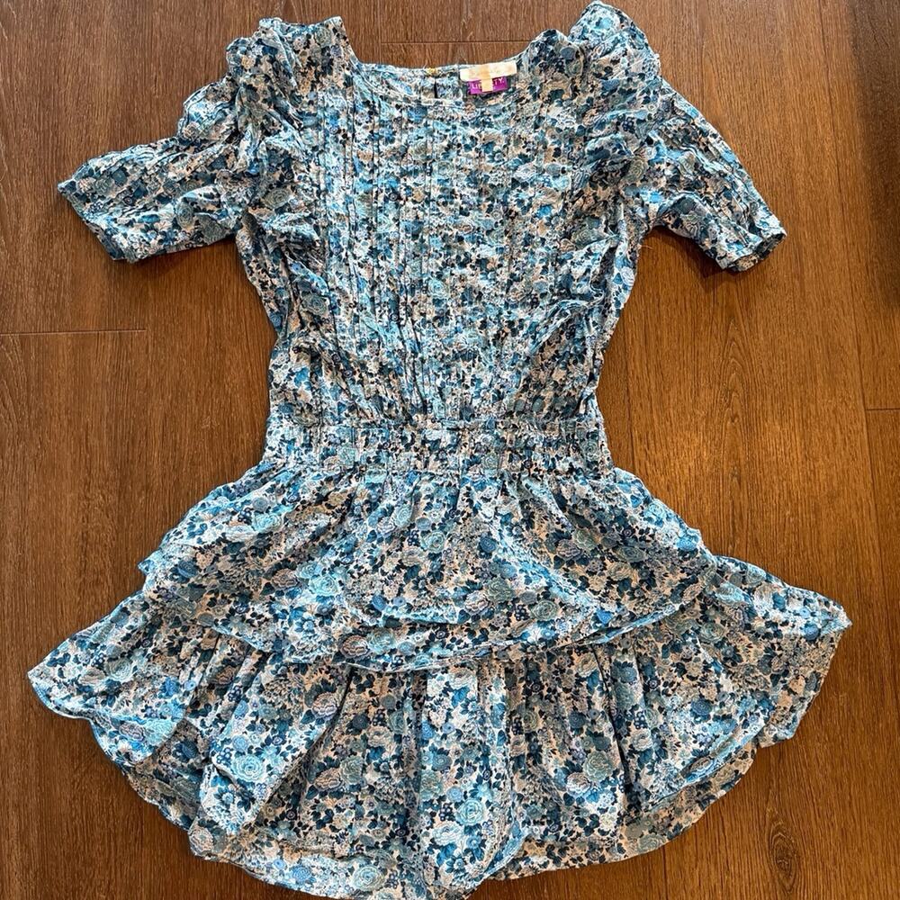 LoveShackFancy X Liberty London Blue Floral Natasha Dress Love Shack Sz XS - Picture 3 of 9